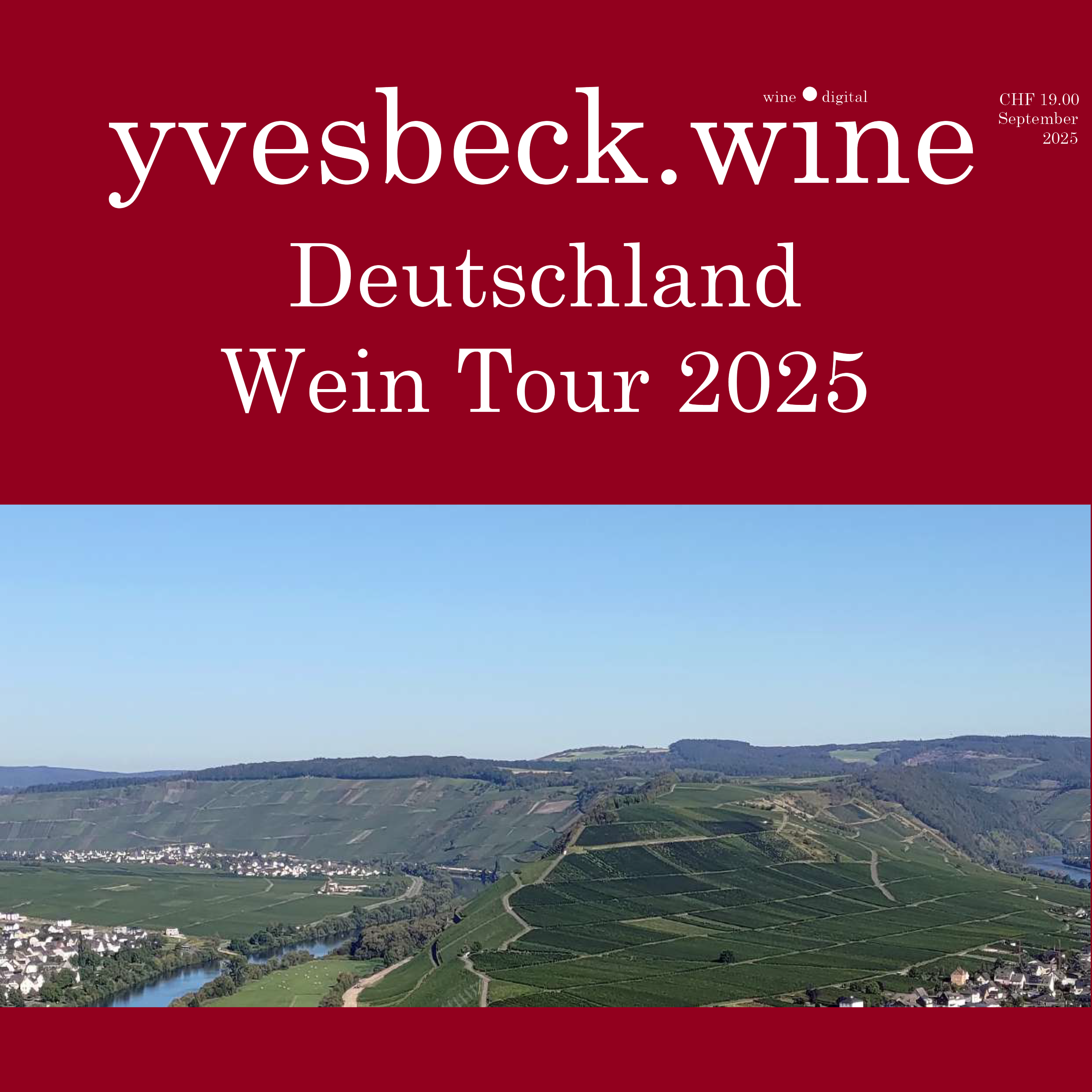 Deutschland Wine Tour 2025 - Yves Beck Presse